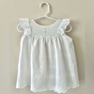 Christian Dior vintage White Lace baby dress